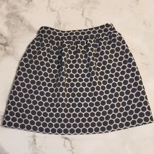 Kate Spade Navy and White Polka Dot Skirt
